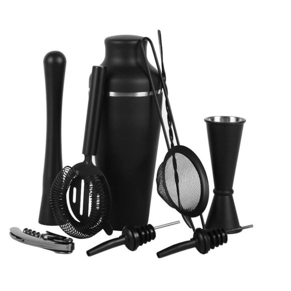Sivmig Cocktail Shaker Set Bartender Kit,Bar Set with Martini Kit,9-Piece Bar Ki - Picture 2 of 6